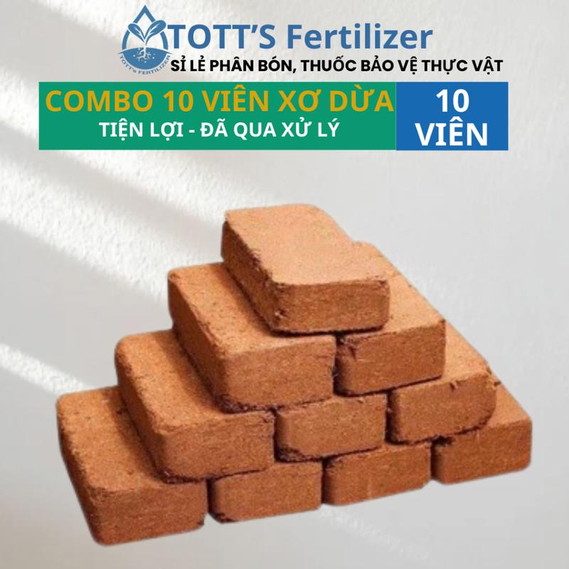  combo 10 viên nén xơ dừa trồng cây đất trồng cây 