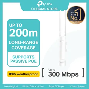TP-LINK | Omada EAP110-Outdoor | 300Mbps Wireless N Outdoor Access Point | IP65 Tahan Cuaca | SDN Antena Cpe