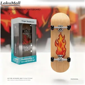 Fingerboard Toy Mini Skateboard Kayu Maple Full Set Dengan Wheels Dan Bearing Mainan Jari Kreatif Kado Anak Dan Remaja Finger SkateBoard