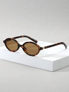 Lentes de Marco Metálico Ovalado para Mujer, Estilo Universitario de Moda Callejera, Diseño Ligero y Cómodo, Perfectos para el Regreso a Clases
