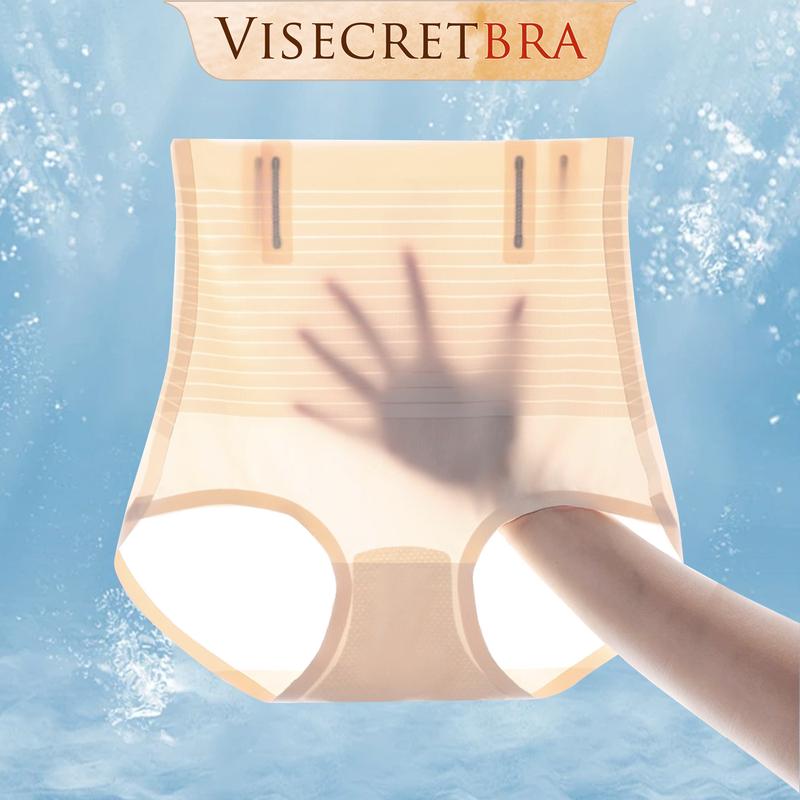 Quần Lót Nữ Gom Nhẹ Hạn Chế Mỡ Định Hình Eo Không Đường May Chất Lụa Lạnh Mỏng Nhẹ Thoáng Mát -- 220609 Nhung Đen