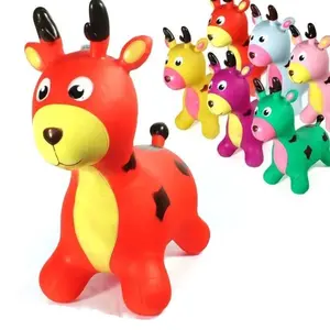 Et05 BENTUK RUDOLF Jumping Kuda Karet Mainan Anak Musik Viral Murah Lucu Hewan Jumbo Besar Hadiah Kado Ulang Tahun New Terbaru COD Baby Deer