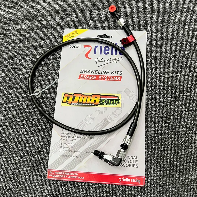 Selang Rem Depan Riello 90 drajat panjang 92cm Universal Motor 4