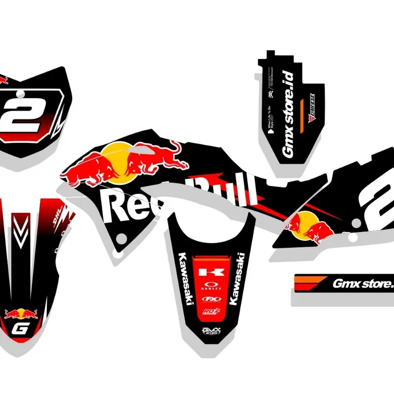 Decal Custome Crf 150l Red bull klx dtx bf klx 230 gordon dll 5