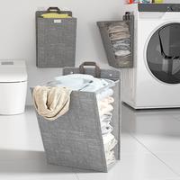 Gambar Megam Keranjang Laundry Bag Gantung laundry Bag Lipat Penyimpanan Cucian Baju Kotor Boneka Pakaian Laundry Basker HSB312 - M-ABu dari Megam.id Kab. Tangerang 3 Tokopedia