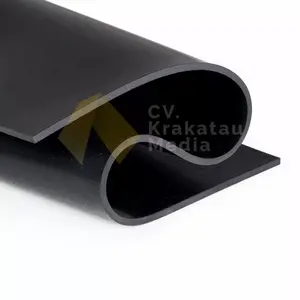 Karet Hitam Lembaran Rubber Sheet Polos 4mm 10cm x 120cm