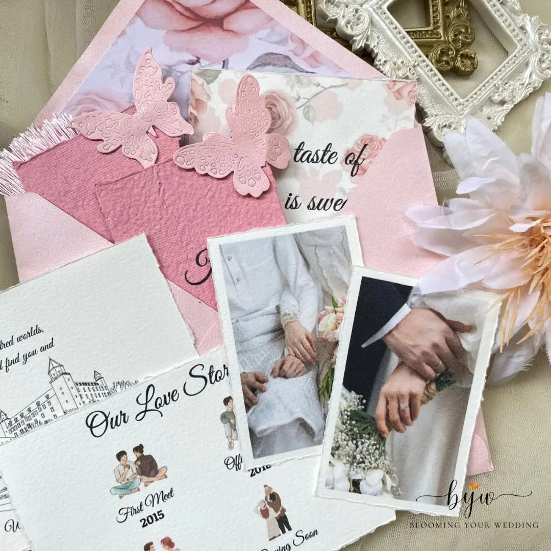 2pcs Custom Photo Card Kertas daur ulang Property wedding keepsake Murah Aesthetic Ukuran 6x9cm