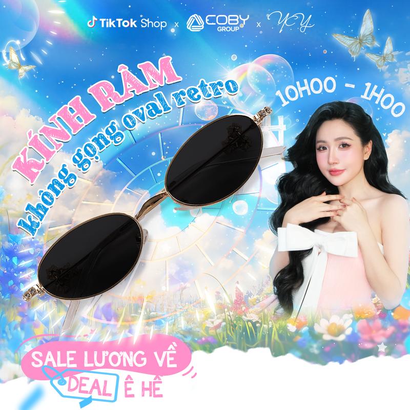  Độc quyền TTS Kính Râm Oval Retro Chống Tia UV Hiệu Quả Bảo Vệ Mắt Toàn Diện Phong Cách Thời Trang Tiện Dụng 