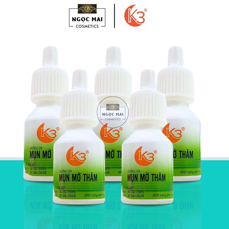   Hàng Chính Hãng  Combo 5 Chai Kem Mụn Hỗ trợ ngừa sẹo thâm K3 - 10g 