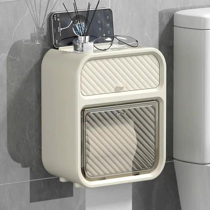 HỘP đựnġ GIẤY vệ sinh dán tường trong 1, Hộp đựnġ giấy đa năng chống thấm nước…