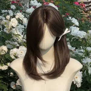 AEGYOSHOPPE - C0602 full wig layer blow medium with curtain bangs 52 cm - Rambut Palsu Wig Wanita Korea Style Aesthetic Premium Fiber COD