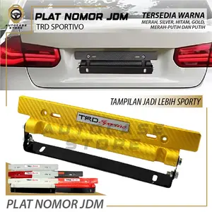 Plat Nomor JDM model TRD Sportivo / Dudukan Plat nomor