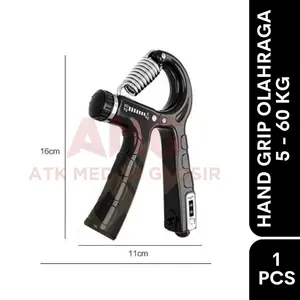 HANDGRIP ALAT OLAHRAGA TANGAN 5 - 60 KG ADJUSTABLE KEKUATAN TANGAN