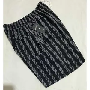 Celana Pendek Kolor Salur Santai Pria Wanita Terbaru Bahan Katun