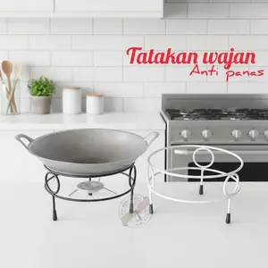 tatakan wajan | stand besi tatakan panci tahan panas kaki Karet