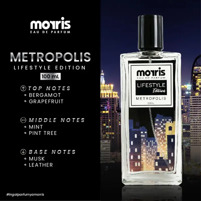 Morris Parfum Pria Lifestyle Edition 100 ml - Metropolis 1