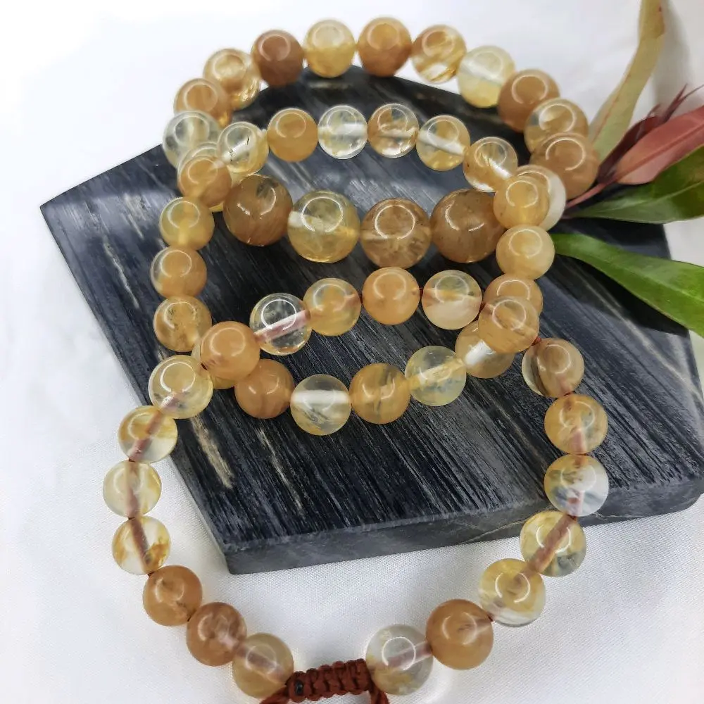 Gelang Elastis Batu Citrin elastis Terbaru Bracelets Elegan