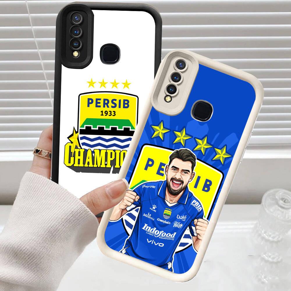 C-37 Persib Casing untuk VIVO Y30i Z1 Y19 Y50 Y15 Y12 Y30 Y17S Y17 V9 Pro Kasus Pelindung Case