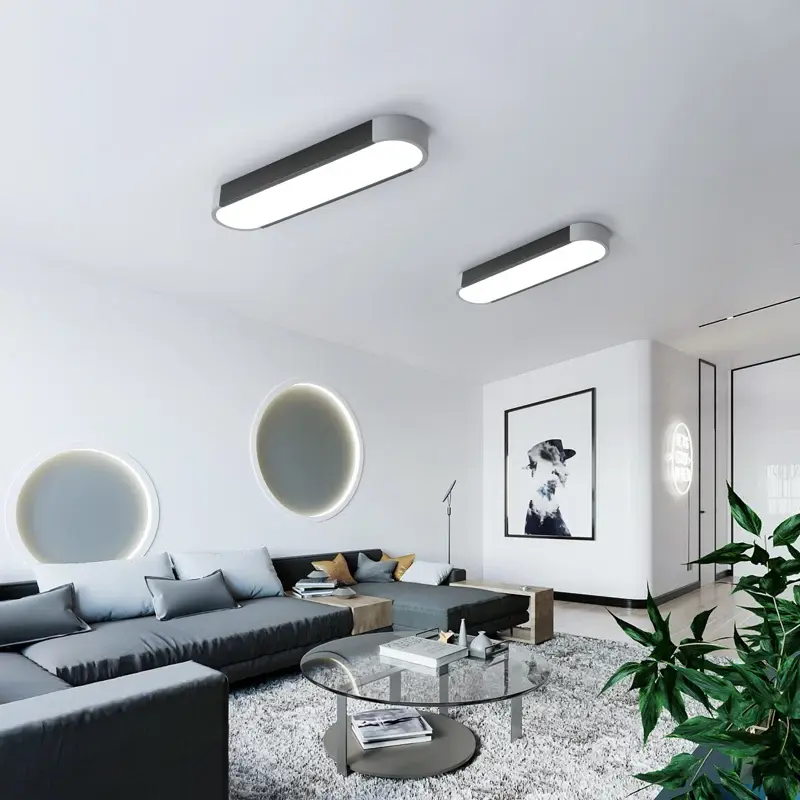 Ganeed 1 - Light Simple Rectangle Acrylic LED Flush Mount 3