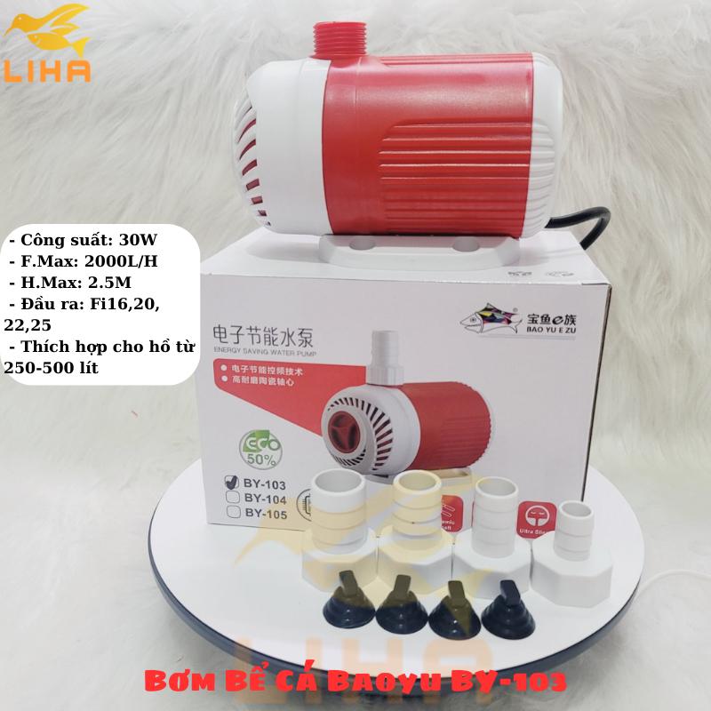 CODMáy Bơm Bể Cá Baoyu BY103 Máy Bơm Lọc Nước Cho Hồ Cá