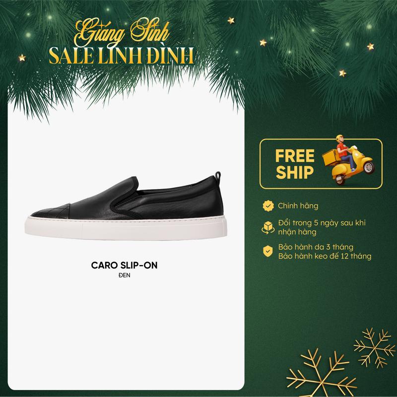  Bentoni Giày Lười Nam Caro SlipOn Da Bò Thật Cao Cấp Màu Đen Mềm Mại Giữ Phom Dễ Phối Đồ Đế Cao Su Êm Ái Chống Trơn Bền Đẹp Phù Hợp Đi Làm Đi Học Đi Chơi 