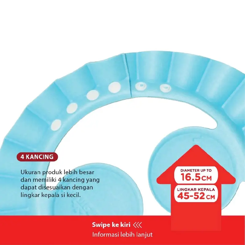 [DB001] SHOWER CAP BAYI | ALAT MANDI | ELASTIS | PENYANGGA KEPALA | TOPI MANDI ANAK | ALAT CUCI RAMBUT ANAK BAYI Handuk 1