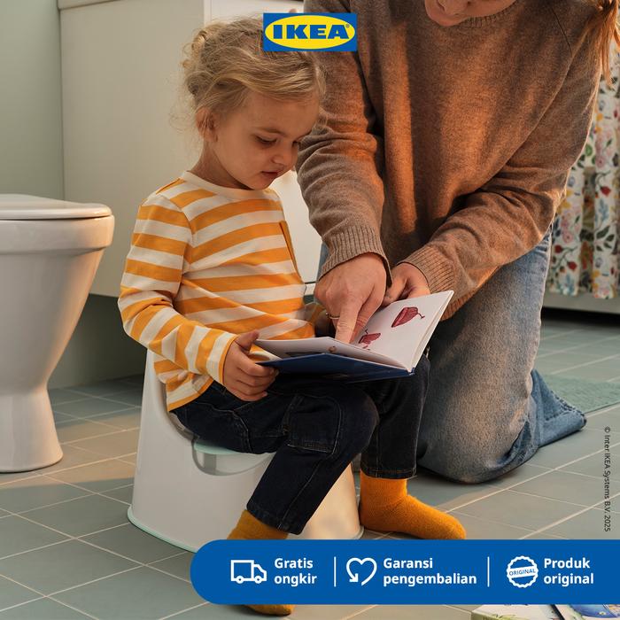 Gambar IKEA LOCKIG Toilet Belajar Anak / Baby Potty Train Putih/Toska dari IKEA Indonesia Kota Administrasi Jakarta Timur Tokopedia