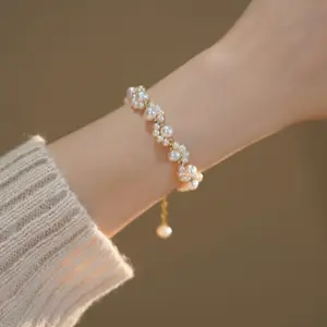 Pearl Bracelet Gelang Fashion Dengan Mutiara Import Gelang Rantai Mutiara Gelang Mutiara Cat Claw Pearl Bracelet Gelang Import