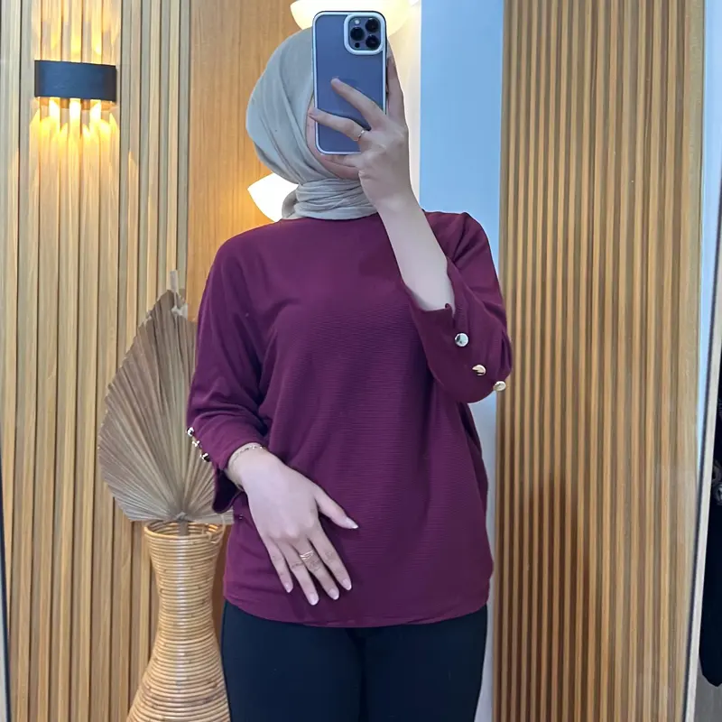 Kanaya Top Blouse Knit Batwing Paket Hemat Atasan Wanita By Razka 5