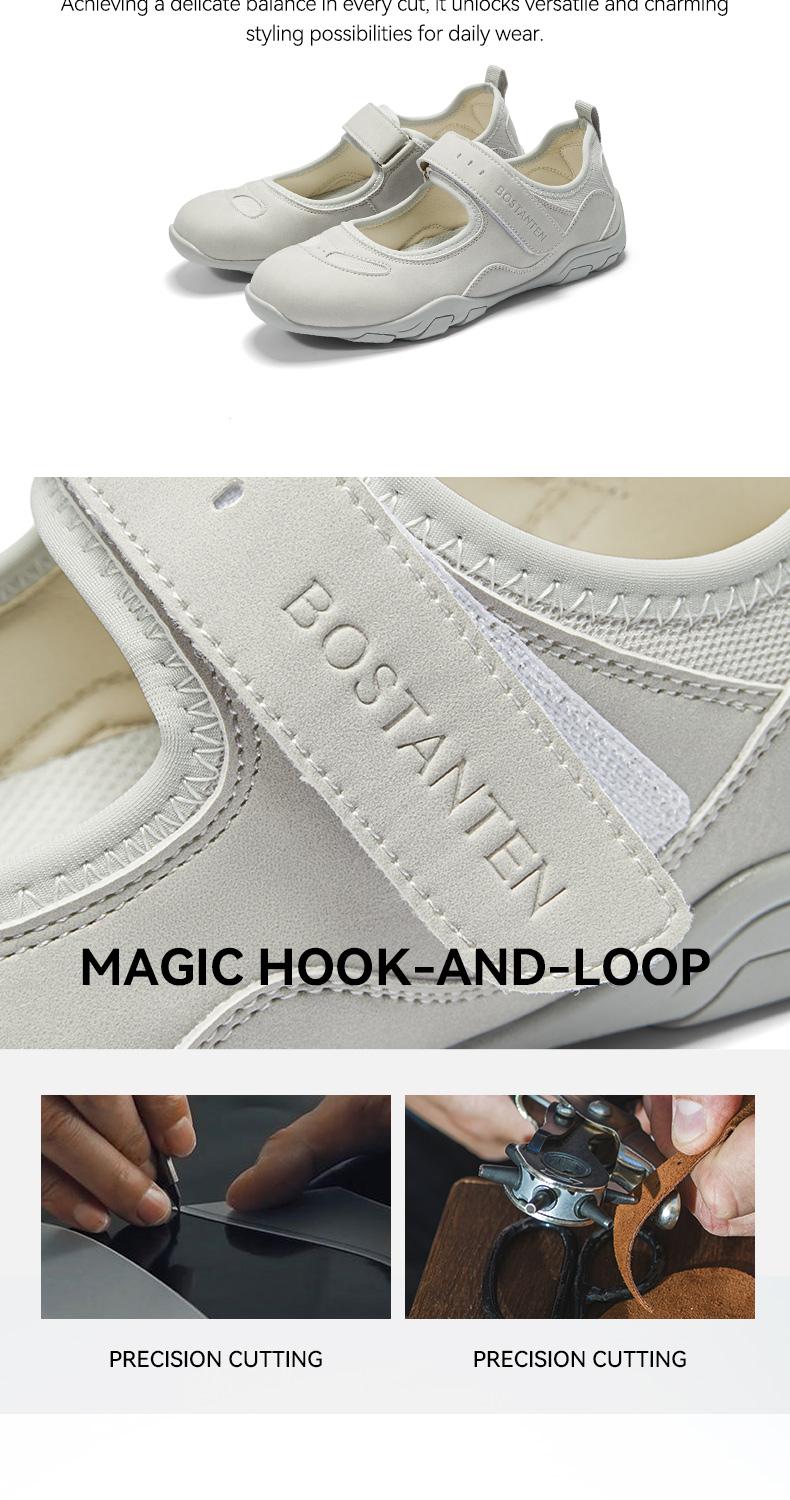 [Maggy Shoes] BOSTANTEN Sneakers Wanita ‌Sepatu Mary Jane Tertutup Kasual Ringan Serbaguna Nyaman Bersol Lembut Bernapas