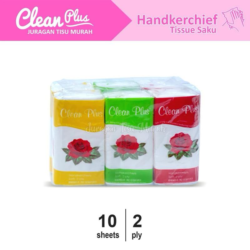 ( PAKET HEMAT ISI 6 pcs ) Tisu saku clean plus - halus lembut - 1 ...