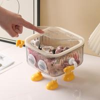 Gambar U-Living Desktop Organizer Transparan Motif Lucu Kotak Penyimpanan Mobil/Meja Tempat Sampah Mini Anti Slip DSO008 - S Black-Dengan Tutup dari U-Living Indonesia Kota Bekasi 4 Tokopedia