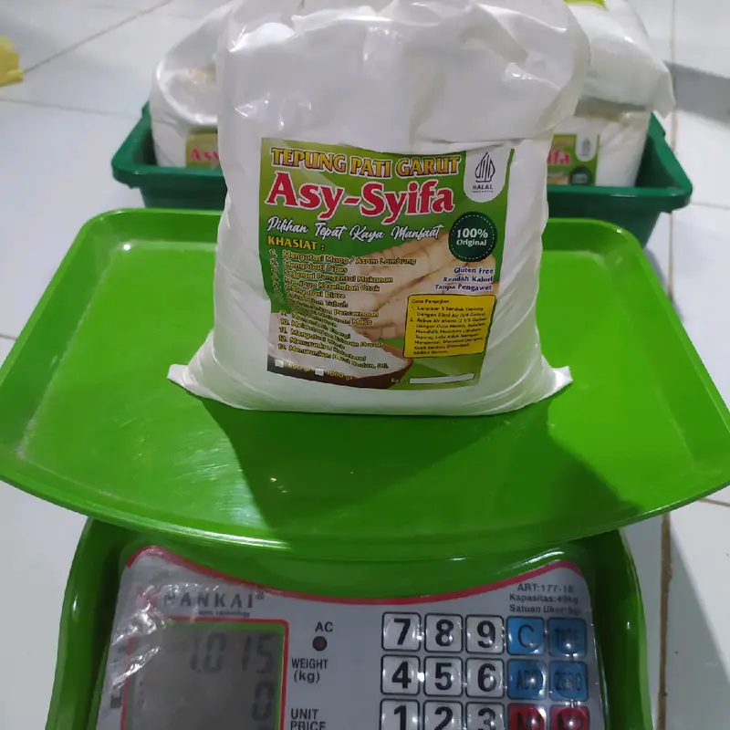Promo Tepung Pati Garut Irut Halus 1kg 1000gr original asli PIRT untuk asam lambung dan maag 4