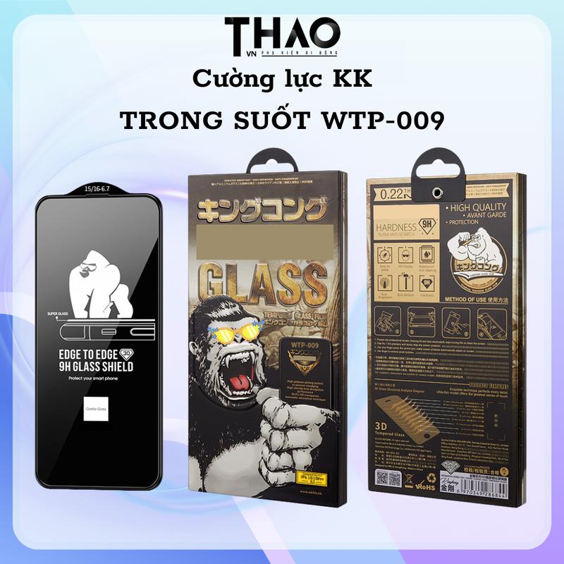 Kính cường lực trong suốt KK WK 3D WTP-009 dành cho iPhone bảo vệ màn hình khỏi va đập và trầy xước Phụ Kiện