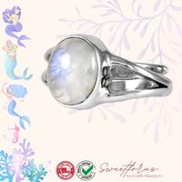 Gambar Cincin Biduri Bulan Bella Swan Twilight Saga | Sterling Silver Ring with Moonstone dari Sweetforus Kab. Blitar 1 Tokopedia