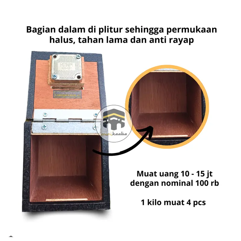 Paket Hemat Celengan Ka'bah Sedang Kunci + Celengan Kakbah Kecil Tanpa Kunci Hadiah Kado 3