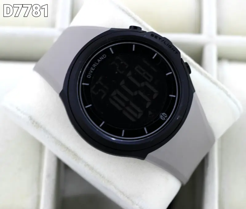 Jam Tangan Fashion Pria Diverland 7781 Original Garansi Mesin 6 Bulan karet al digital watch 2