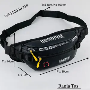 Waistbag/Tas Pinggang Tas Selempang ANTI AIR Terbaru Original ADVENTURE Polo Prostar Kualitas Import