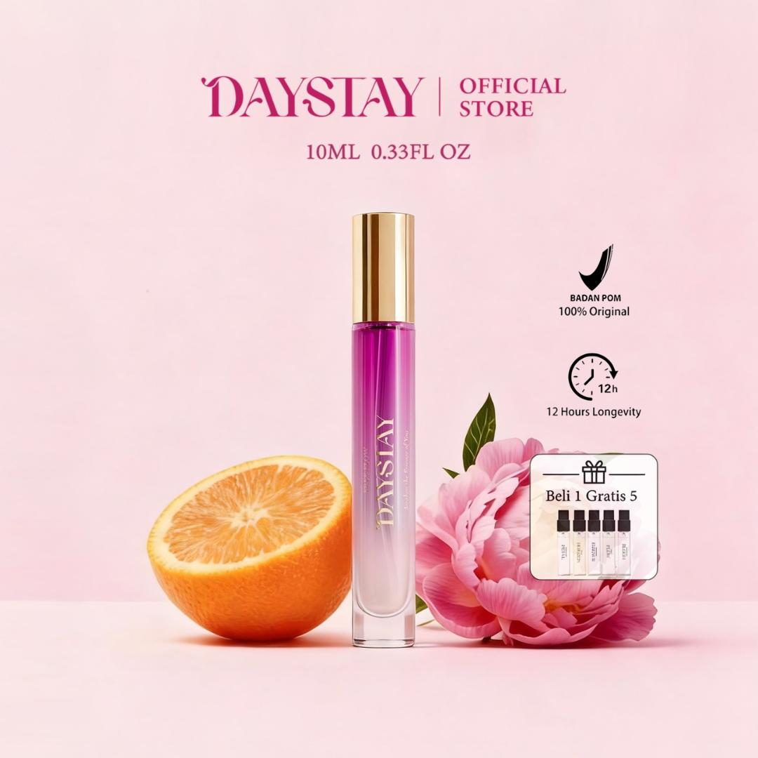 DAYSTAY Light Luxury Niche Perfume 10ml - Parfum Eksklusif Tahan Lama dengan Aroma Halus untuk Penggunaan Sehari-hari