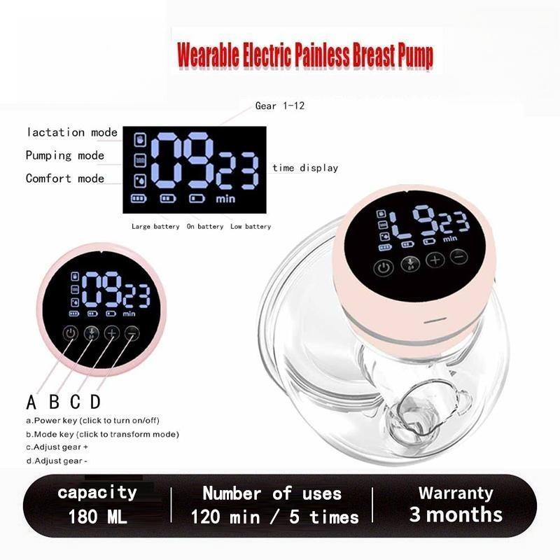 Pompa ASI Nirkabel Elektrik Tanpa Kabel Berkualitas Tinggi yang Dapat Dipakai Tanpa Kabel Pompa ASI Portabel Pompa ASI Kuat