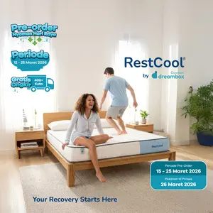 Kasur Busa Dingin Quantum Dreambox RestCool | Dual Comfort Medium & Medium Firm | Cooling Mattress