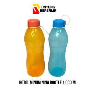 BOTOL MINUM NINA 500 ML, 1000 ML, 2000 ML BOTOL PLASTIK WARNA Wadah Minuman