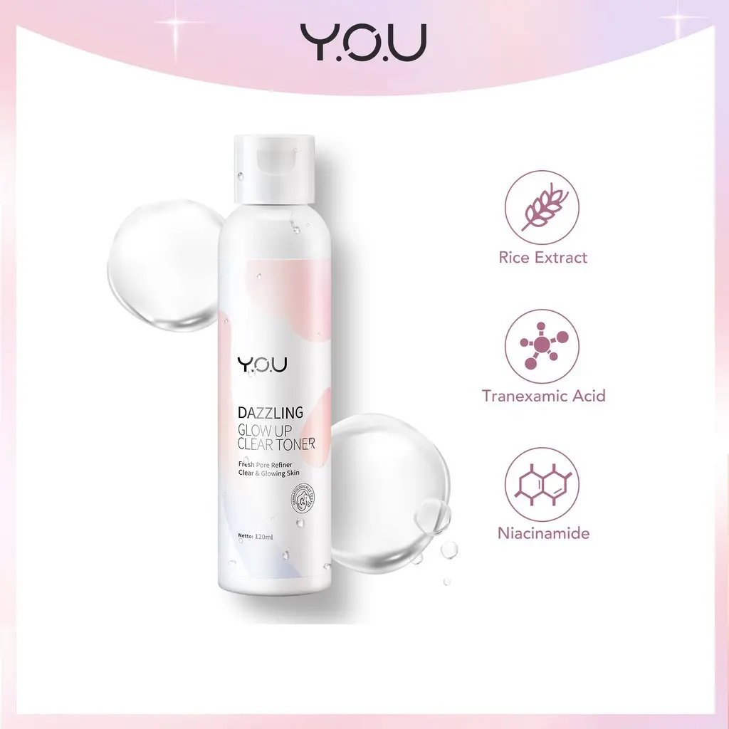 -BERKAH- Y.O.U Dazzling Glow Up Clear Toner 120ml