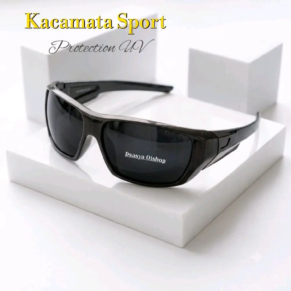 Kacamata Sport Running Pria Anti Silau UV400 untuk Berkendara dan Aktivitas Outdoor