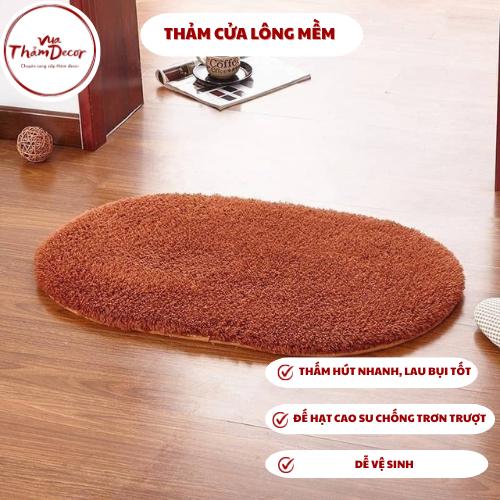 Thảm lông kích thước 40x60 và 50x80 để cửa ra vào, chân giường ngủ, thảm lông mềm Vua thảm decor