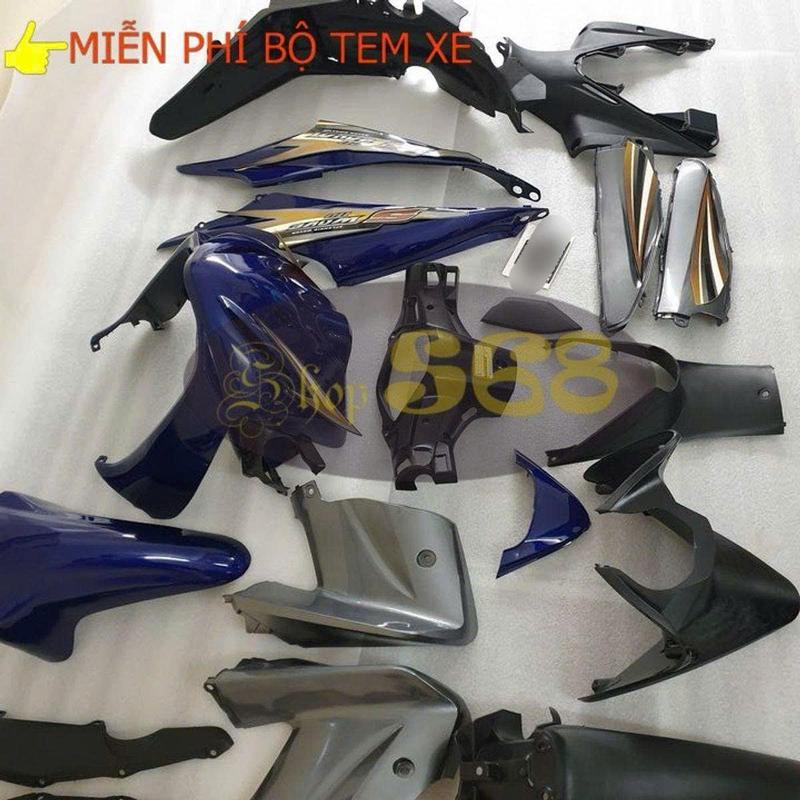 Bộ nhựa - Dàn áo xe WAVE S110 - RS 110 đời 2009 đến 2010  CÓ TẶNG TEM  nhựa nguyên sinh cao cấp  5 MÀU  