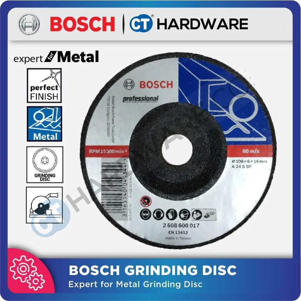 Bosch (4" / 5" / 7" / 9") Grinding Disc for Angle Grinder & Cut Off Machine
