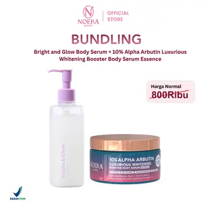 Noera Paket Bundling HB Bangsawan + HB Anggur l Noera Bright & Glow Body Serum + Noera 10% ALPHA ARBUTIN Luxurious Whitening Booster Body Serum Essence