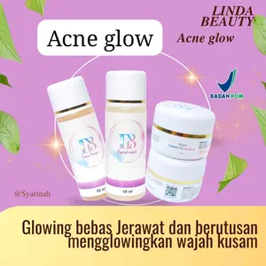 Lindabeauty - Acne Glow penghilang jerawat 4 item