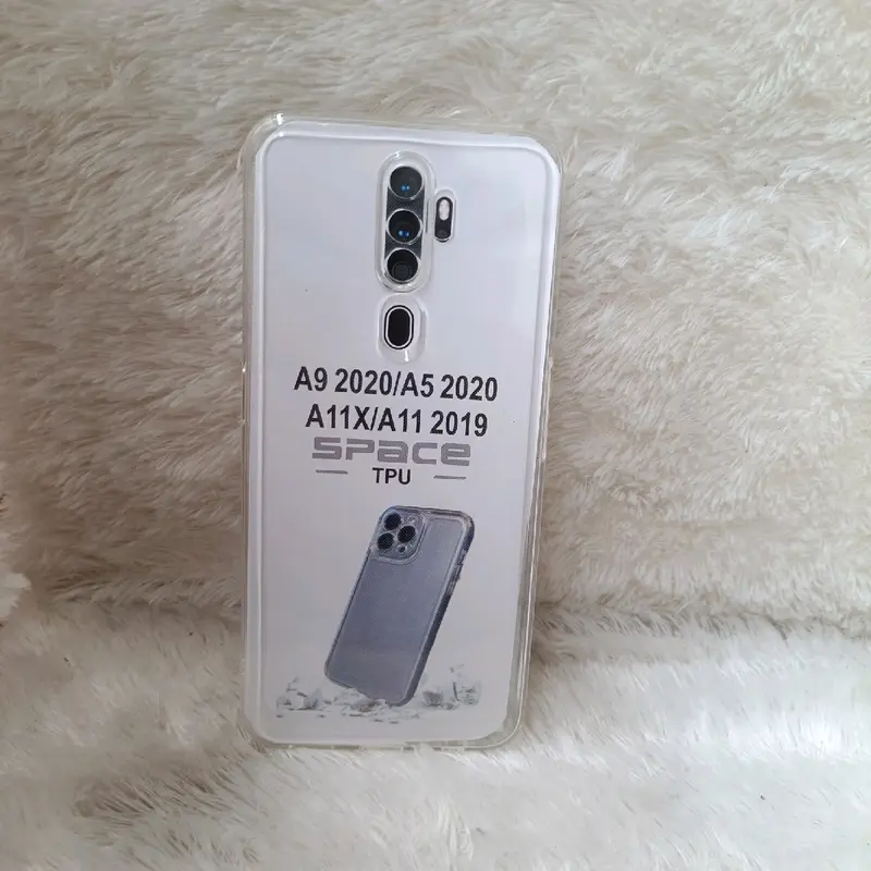 Softcase Casing OP A9 2020/A5 2020 Selikon Bening Trasparan Pelindung belakang HP+Camera 4